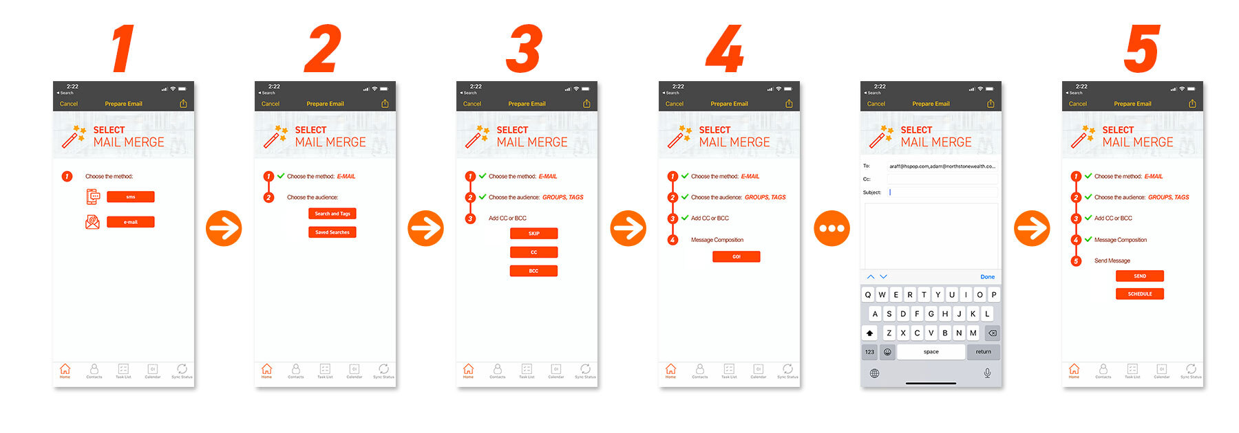 hhc mailmerge flow